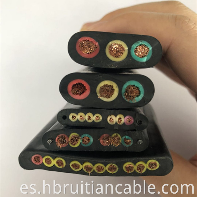 Cable flexible de goma suave H05RN-F H07RN-F Cable de goma eléctrico 3x10mm2